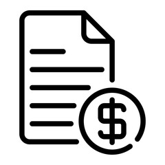 invoice line icon