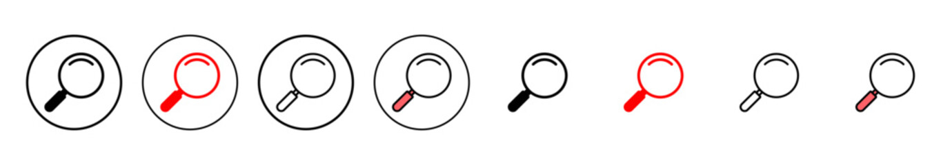 Search icon vector illustration. search magnifying glass sign and symbol