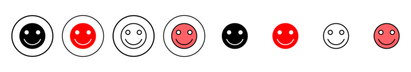 smile icon vector illustration. smile emoticon icon. feedback sign and symbol