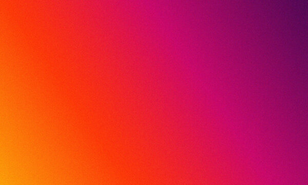 Yellow orange violet blurred grainy gradient background texture. Colorful digital grain soft noise effect pattern. Lo-fi multicolor vintage retro