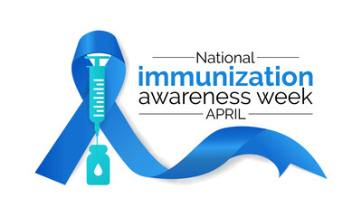 World Immunization week observed in last week of April from 24th to 30th.
Banner, poster, flyer. Vector illustration. Vector illustration.