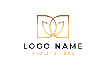 Fototapeta premium DD lotus flower logo designs