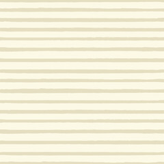 seamless vector repeat pattern with grunge torn texture jagged horizontal thin skinny stripe. Soft tonal cream, warm neutral calm palette