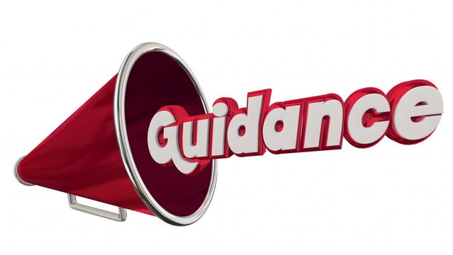 Guidance Bullhorn Megaphone Direction Advice Information Communication 3d Animation