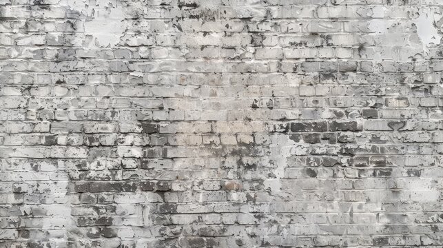 Full frame image of grey brick wall for wallpaper or background