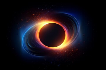 Abstract colorful galaxy wallpaper,black hole,abstract neon light