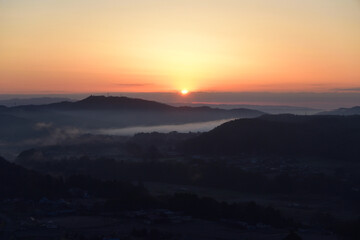 Sea of clouds in early morning