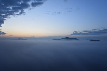 Sea of clouds in early morning