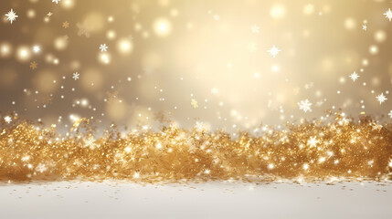 Shiny glitter particles wallpaper with defocus effect