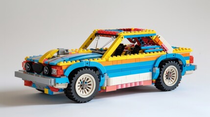 car made of legos generative ai