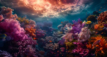 Foto op Plexiglas underwater fish and corals © Asep