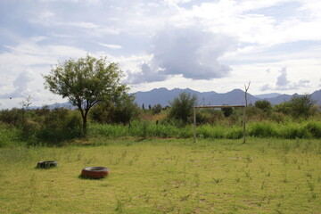 Cancha de Futbol en el paisaje. © Felix