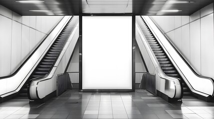 Fototapeta premium blank billboard with copy space for advertising, public information