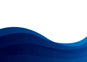 波型のオブジェクトを重ねた背景素材