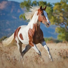  Red Roan Splash White Sabino Stallion