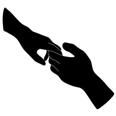 holding hands couple line drawing svg