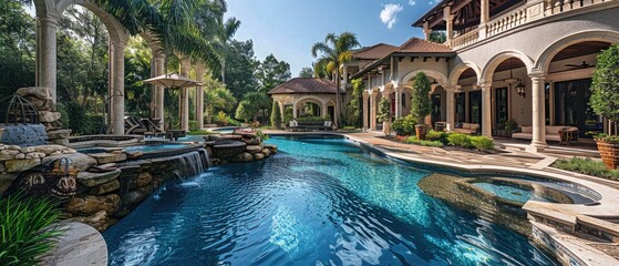 Luxury swimming pool