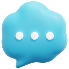 speech 3d render icon illustration