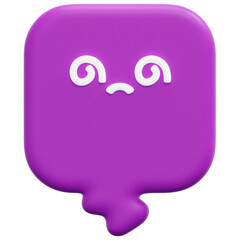 speech 3d render icon illustration