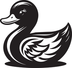 Adorable Rubber Ducky Illustration