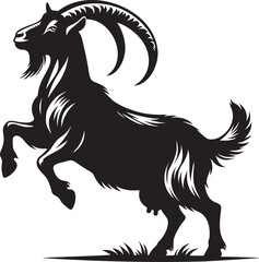 Majestic Standing Goat