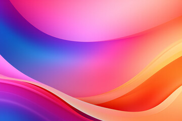 Fototapeta premium Vibrant Abstract Background with Colorful Flowing Waves and Gradient Design: Elegant and Dynamic Artistic Pattern