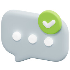 speech 3d render icon illustration