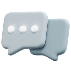 speech 3d render icon illustration