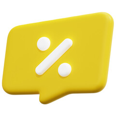 speech 3d render icon illustration