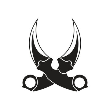 karambit icon vector