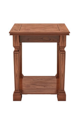 Transparent Mahogany Wood Table, Classic Antique Vintage Design for Elegant Home Decor