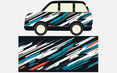 Wrap design. Modern car wrapping background design.Vector design.