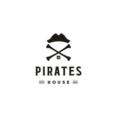 Pirates house logo design concept