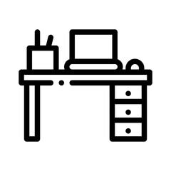 remote working line icon