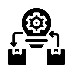 product innovation glyph icon