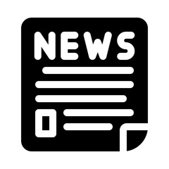 news glyph icon