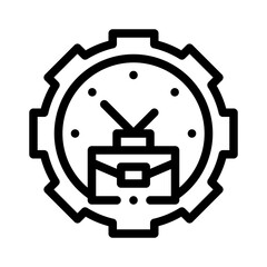 work experience line icon