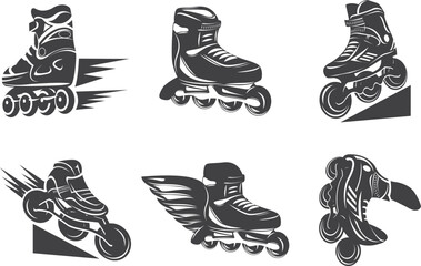 Set of Roller Skate Icons