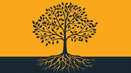 A graphic illustration of a tree with roots representing wills and estate management and branches representing the impact on future generations. The title Simplifying Life