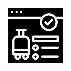 baggage glyph icon