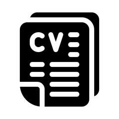 cv glyph icon