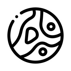 planet earth line icon