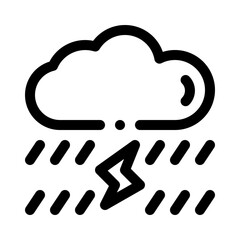 rain line icon