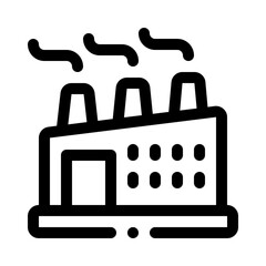 pollution line icon