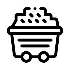 wagon line icon