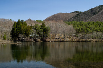 Fototapeta premium 福島県 観音沼の風景