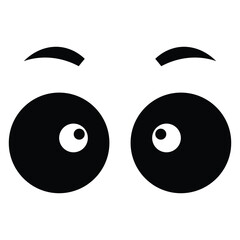 Cartoon eyes icon design, illustration design
