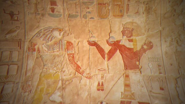 Presentation of Ancient Egyptian Remains with Slide Projector. 18.