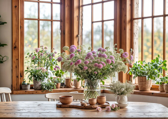 flowers on the window sill