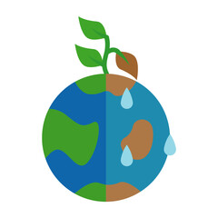 Global Warming Flat Style